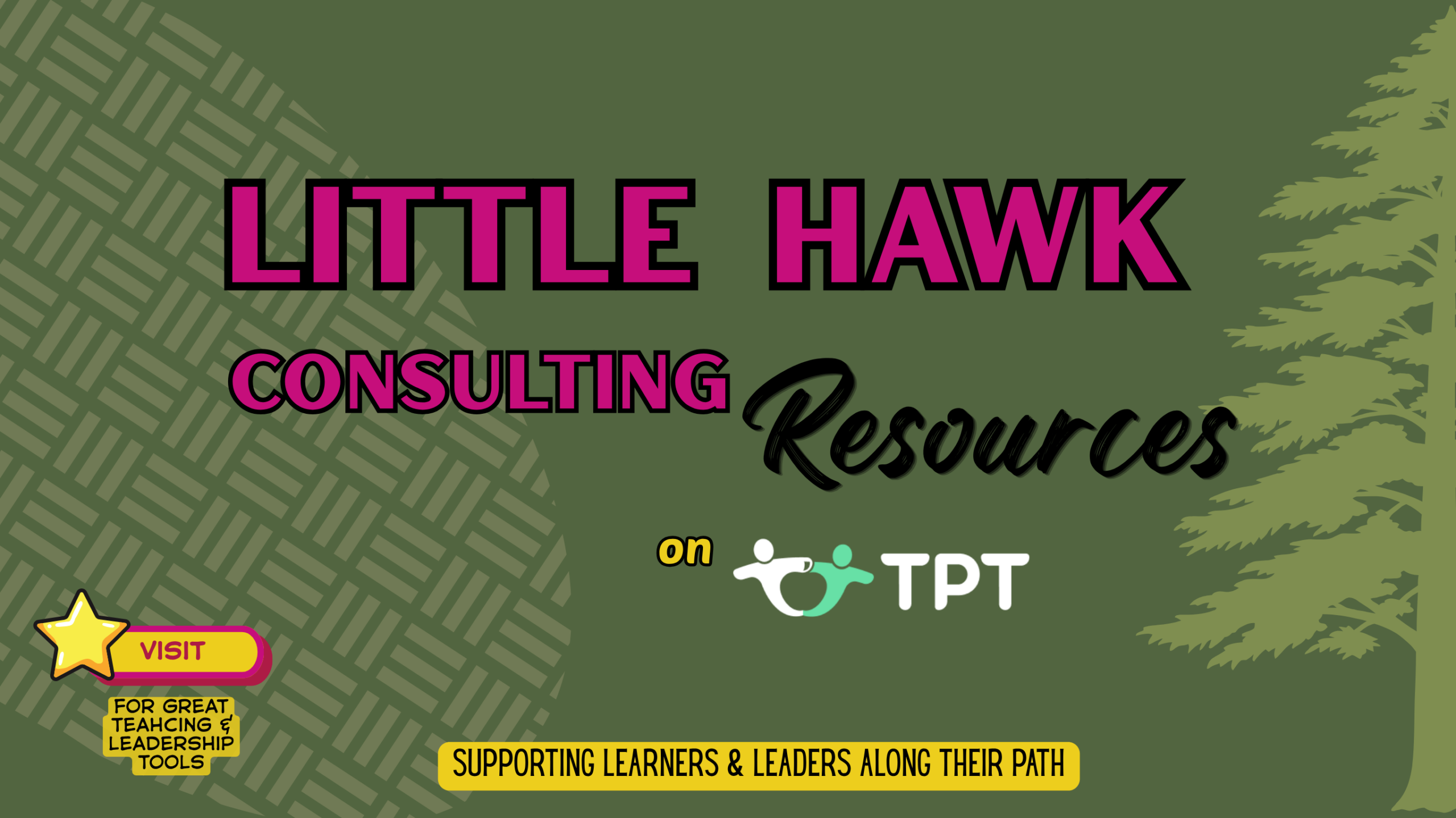 Green Banner titled Little Hawk Consulting Resources